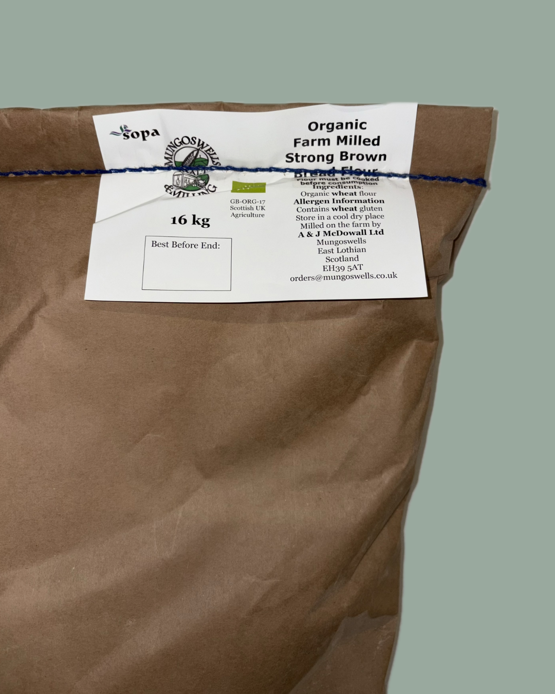 Farm Milled Organic Strong Brown Bread Flour