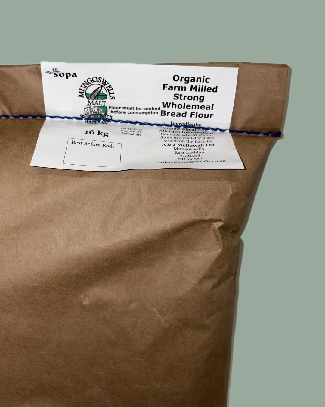 Farm Milled Organic Strong Wholemeal Bread Flour